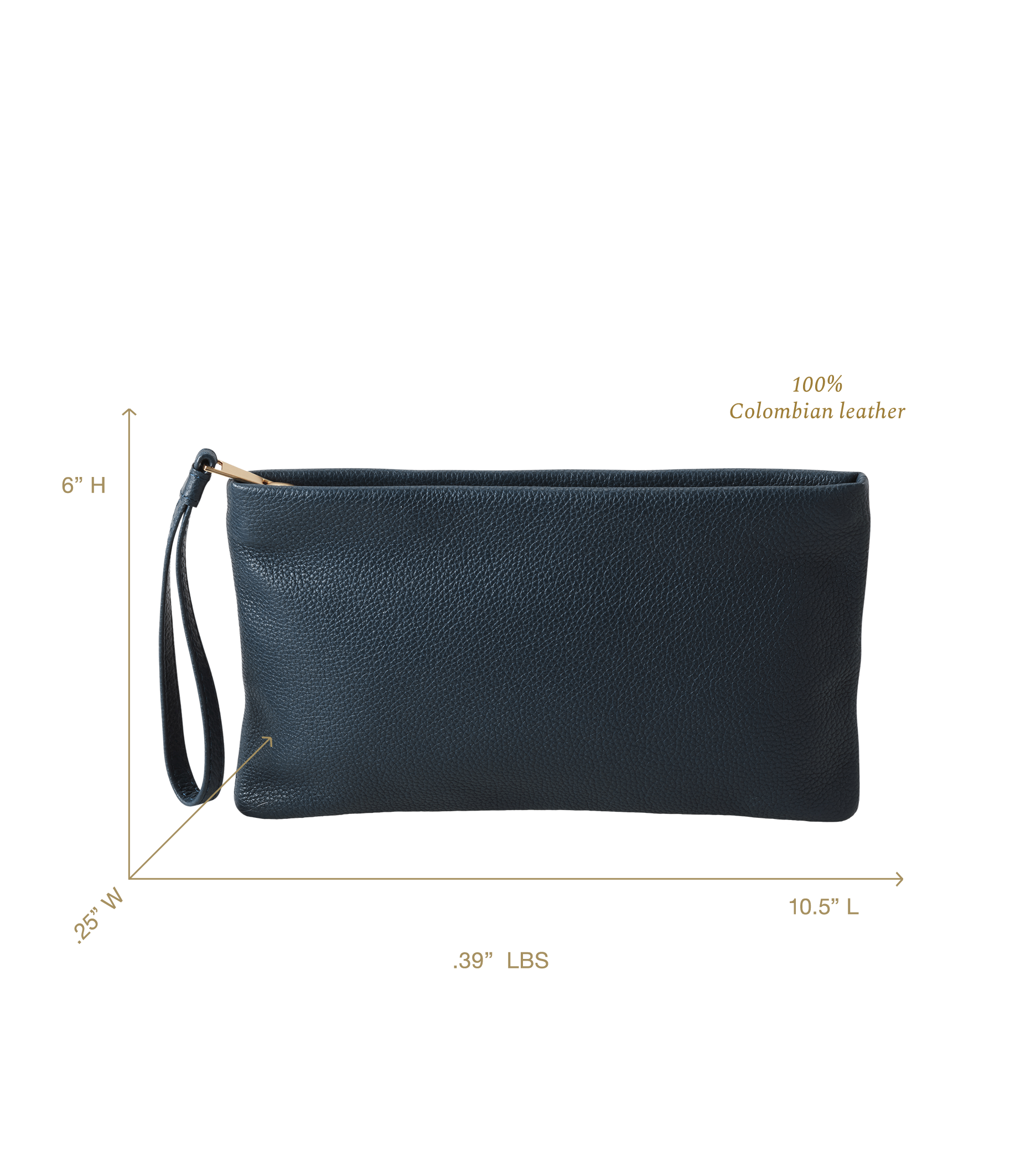 Alexis Travel Clutch in Navy