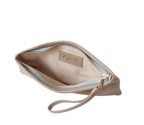 Alexis Travel Clutch in Clay