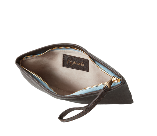 Alexis Travel Clutch in Cocoa