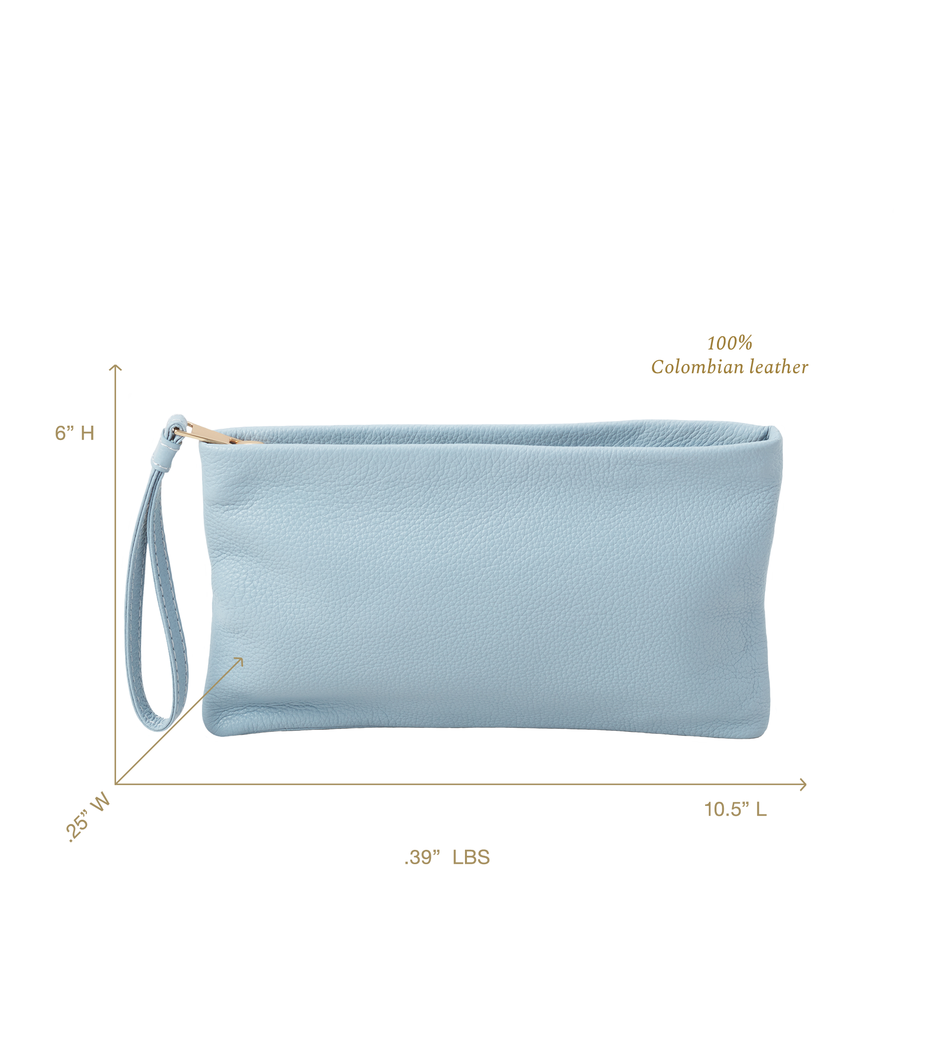 Alexis Travel Clutch in Sky