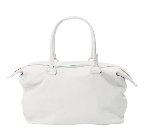 Ava Overnight Bag in Pearl