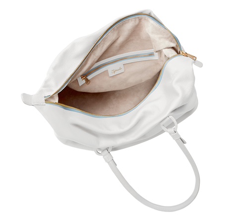 Ava Overnight Bag in Pearl