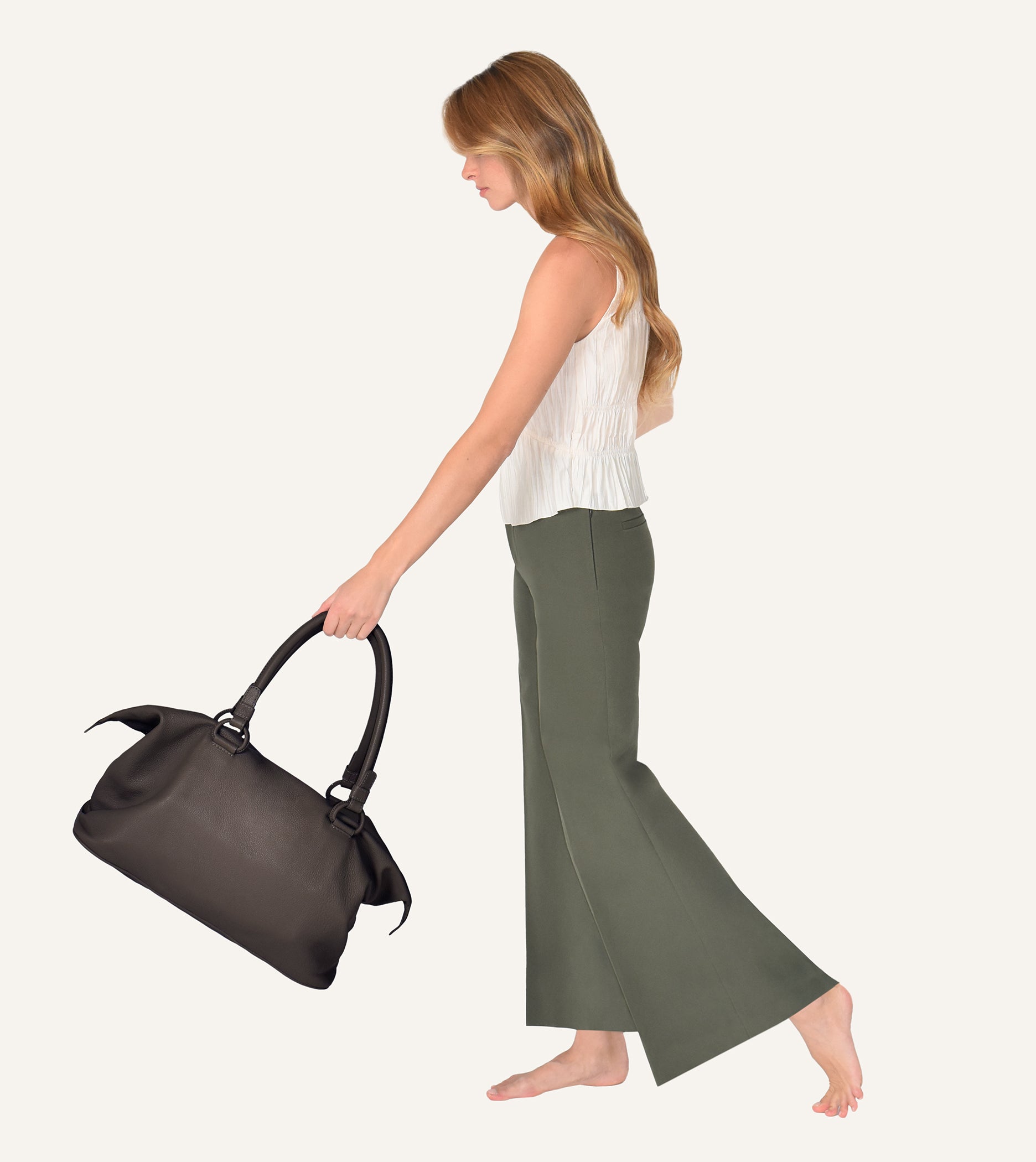 Ava Overnight Bag in Cocoa
