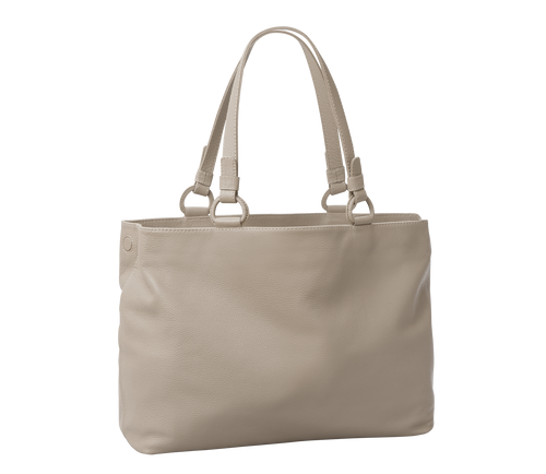 Marcella Leather Travel Tote in Clay