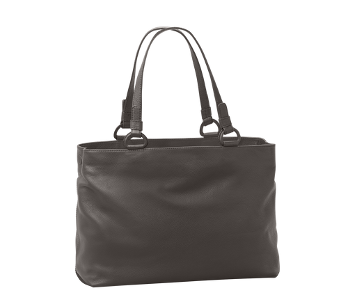 Marcella Leather Travel Tote in Cocoa