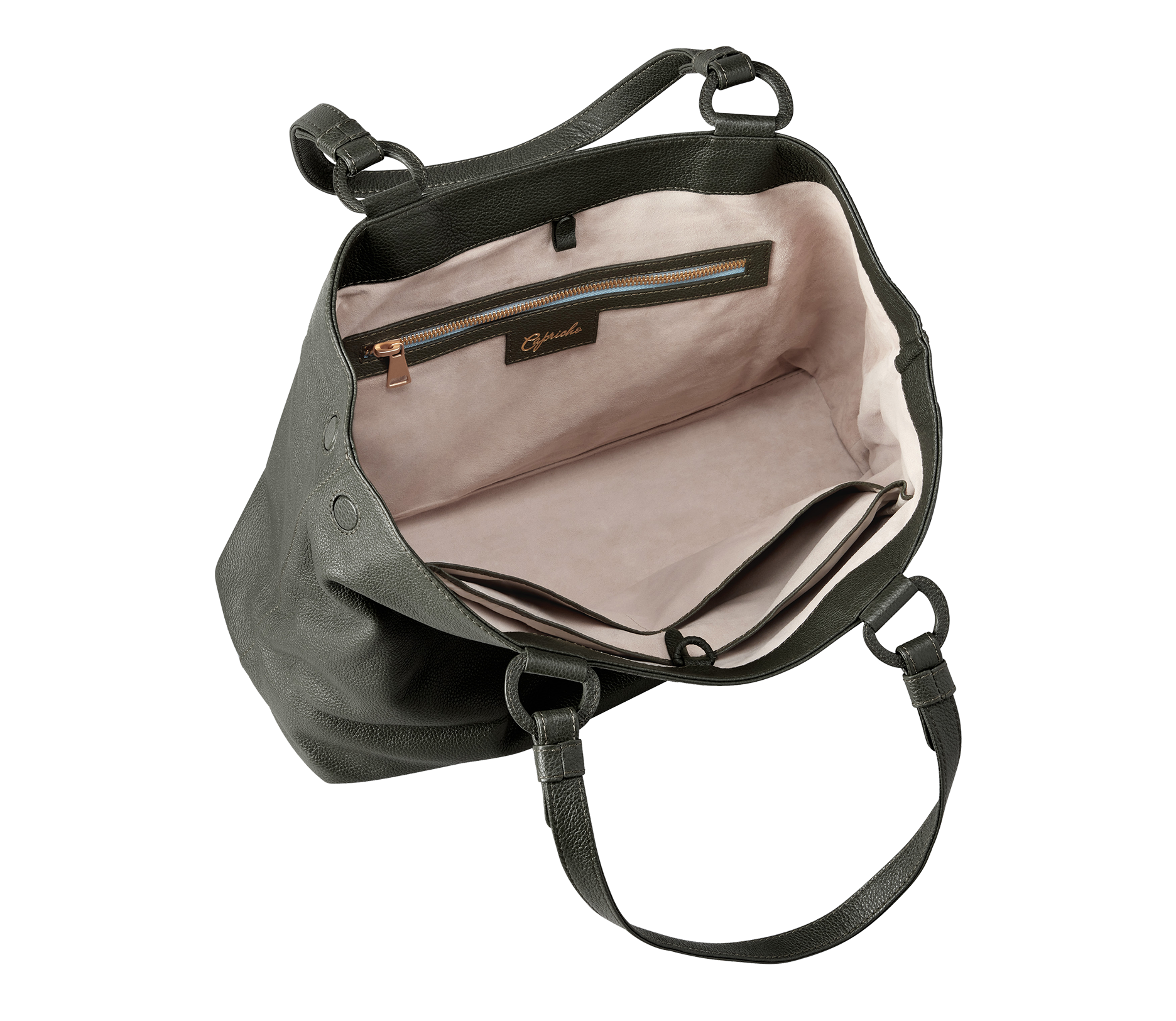 Marcella Leather Travel Tote in Loden