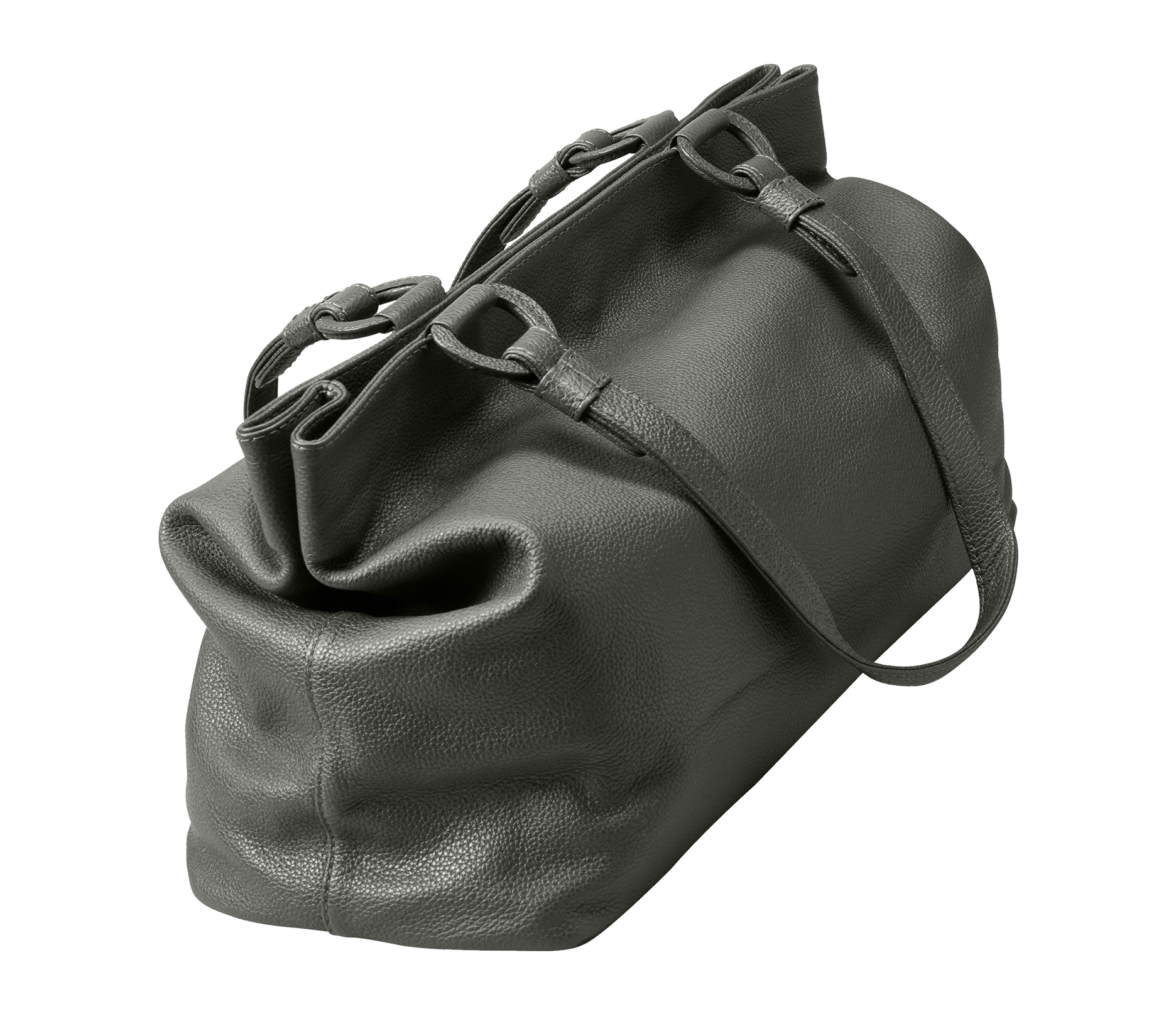 Marcella Leather Travel Tote in Loden