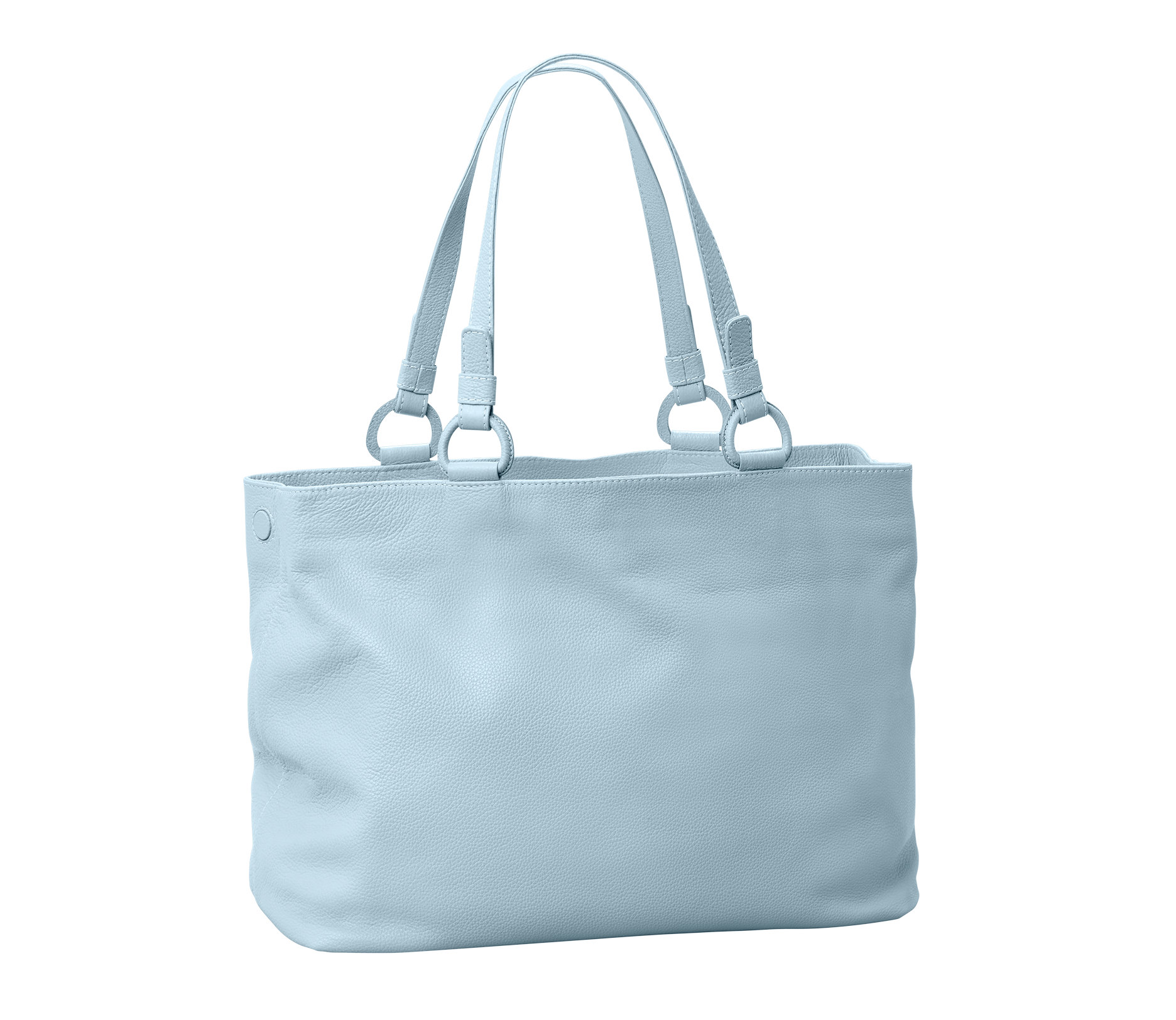 Marcella Leather Travel Tote in Sky