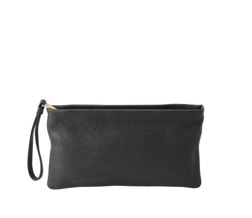 Alexis Travel Clutch in Black