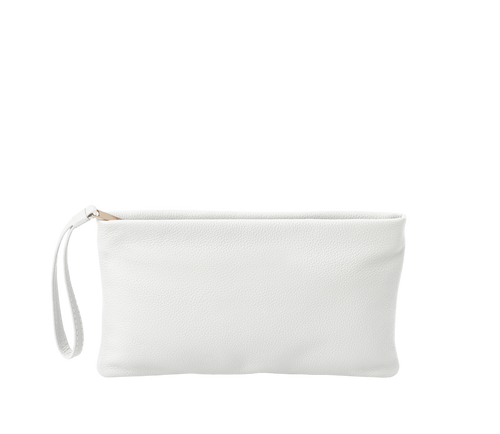 Alexis Travel Clutch in Pearl