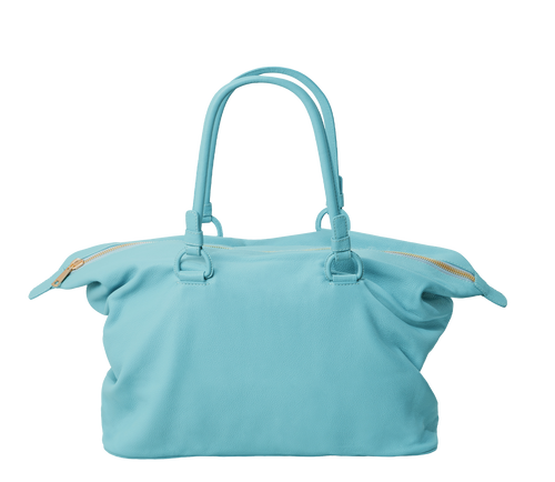 Ava Overnight Bag in Azure